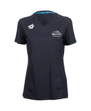 Cromwell Women's Panel T-Shirt - Navy