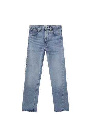 Cropped Twisted Seam Denim