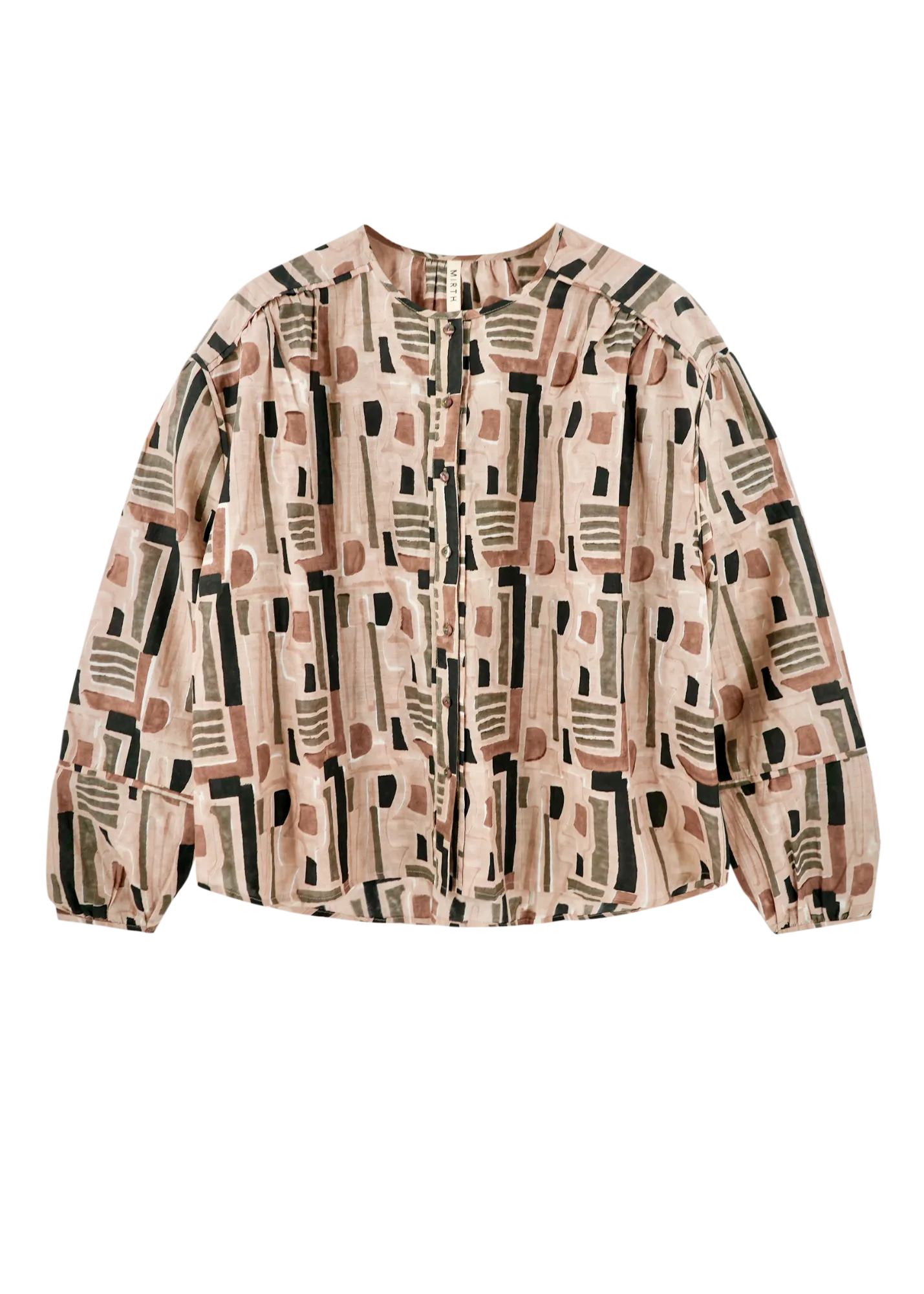 Dakota Blouse in Sand Labyrinth