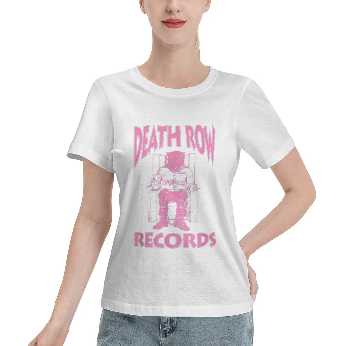 Death Row Records Pink Logo Women's T-Shirt