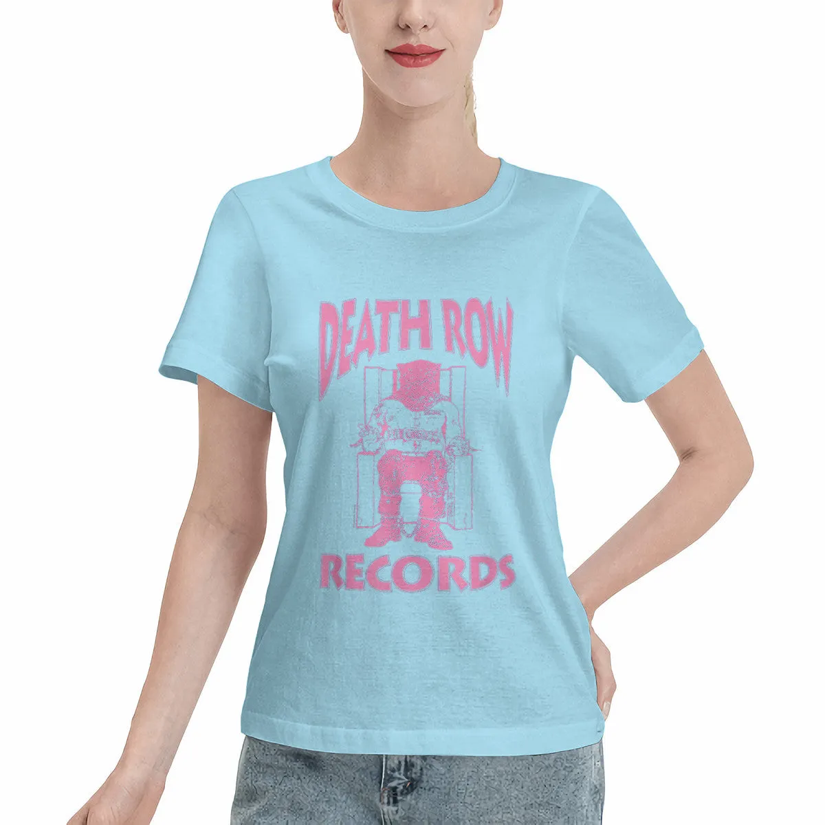 Death Row Records Pink Logo Women's T-Shirt