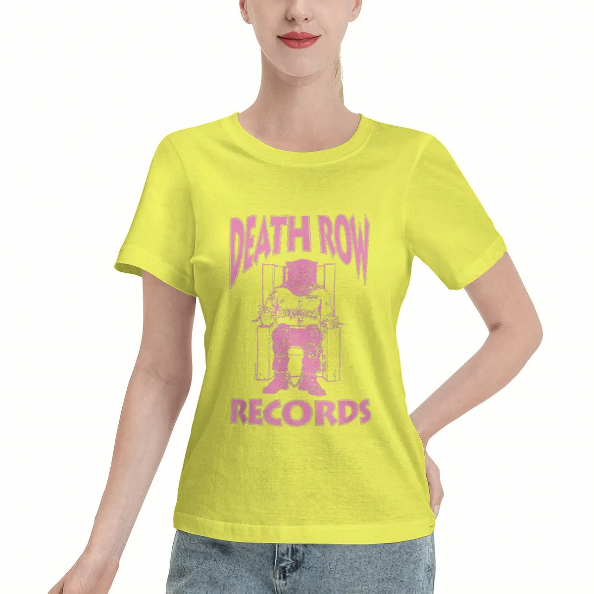 Death Row Records Pink Logo Women's T-Shirt