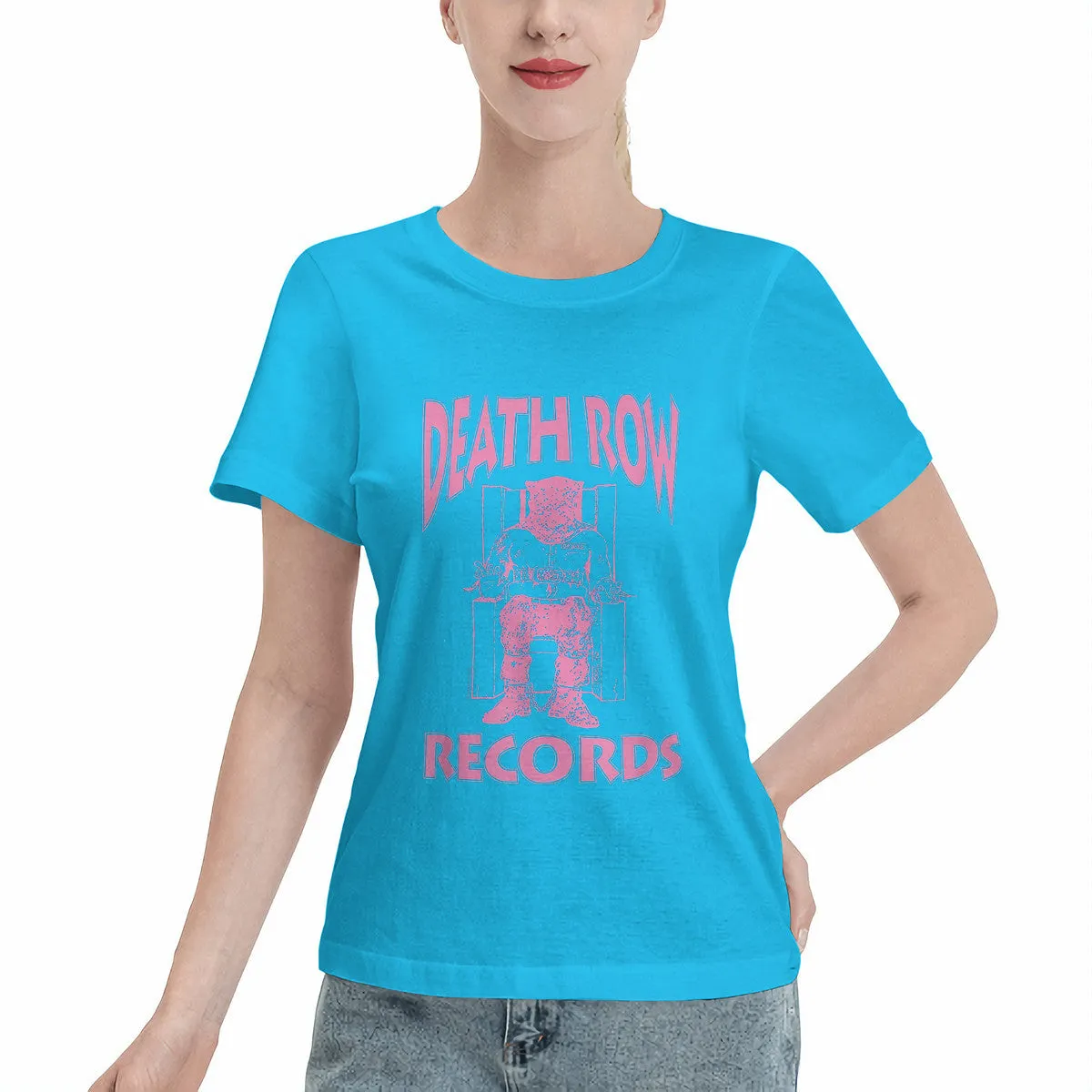 Death Row Records Pink Logo Women's T-Shirt