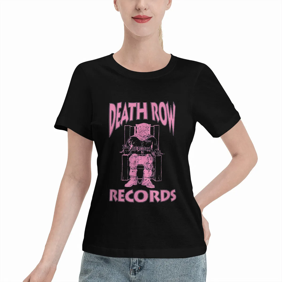 Death Row Records Pink Logo Women's T-Shirt
