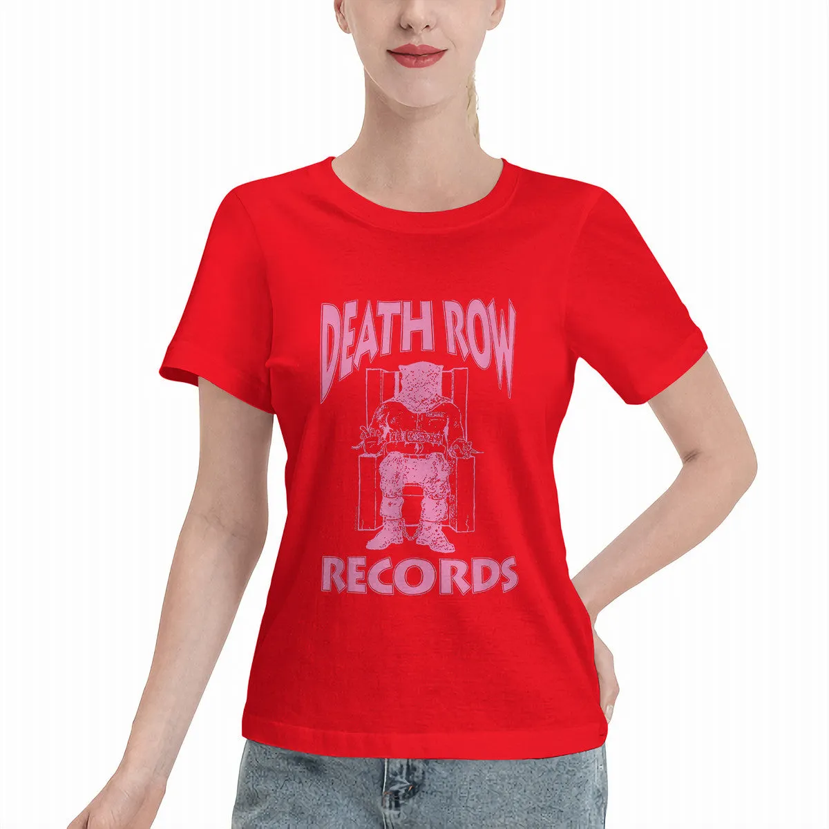 Death Row Records Pink Logo Women's T-Shirt