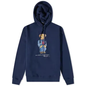 Denim Bear Hoodie - Navy