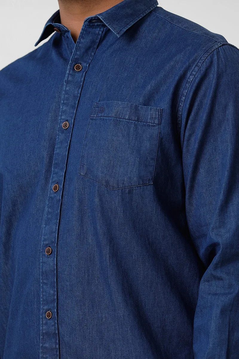 Denim - Dark Blue Casual Shirts for Men | Ariser