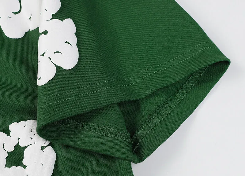 Denim Tears Men's Green T-shirt