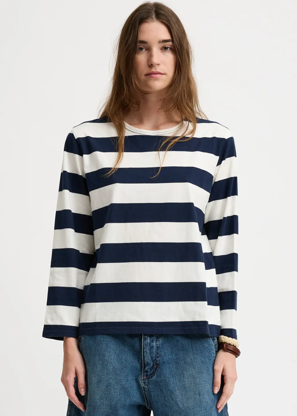 Denimist Long Sleeve Boatneck Tee
