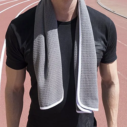 desired Fitness Gym Towels (2 Pack) for Workout, Sports and Exercise - Soft, Lightweight, Quick-drying, Odour-free