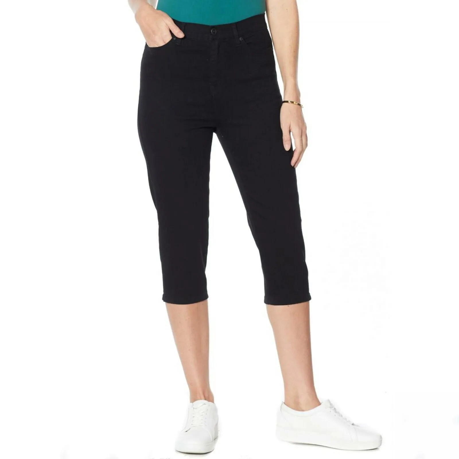 DG2 by Diane Gilman Women's Tall Classic Stretch Denim Pedal Pusher Jeans