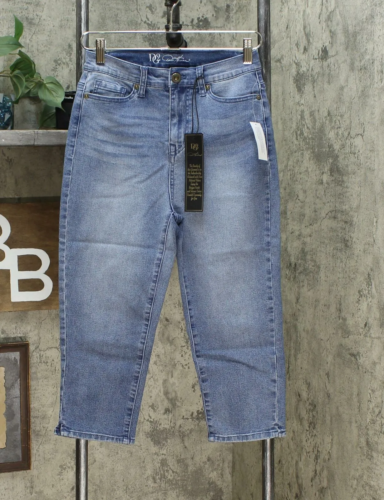 DG2 by Diane Gilman Women's Tall Classic Stretch Denim Pedal Pusher Jeans