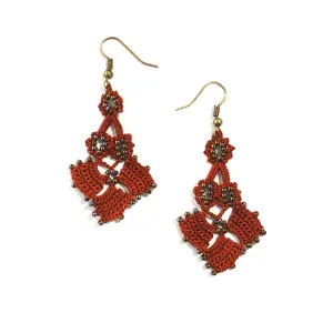 Diamond Parade Earrings - Marsala