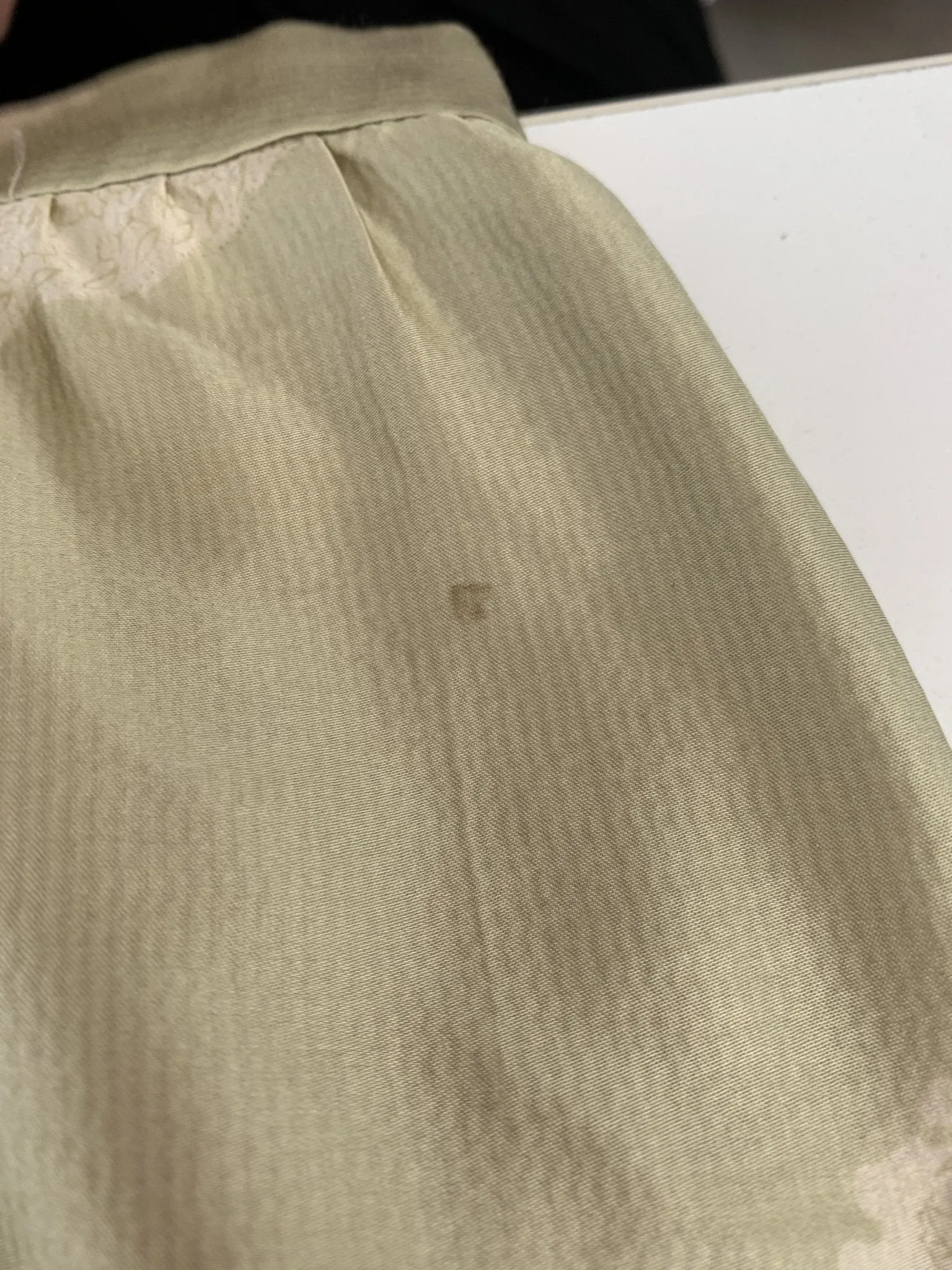 Dries Van Noten Light Green Paisley Silk Blouse Sz 38