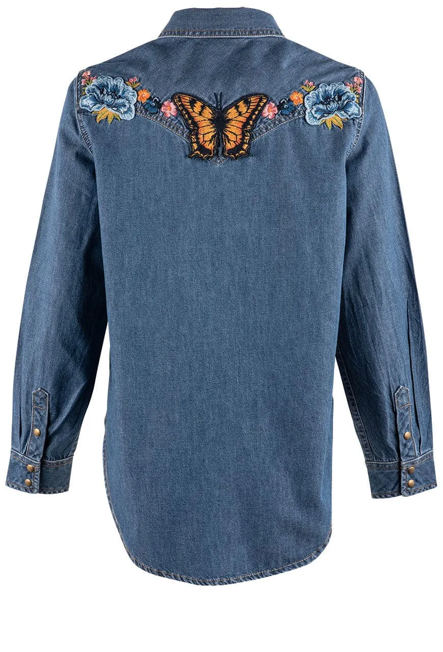 Driftwood Denim Lana Butterfly Effect Snap Shirt