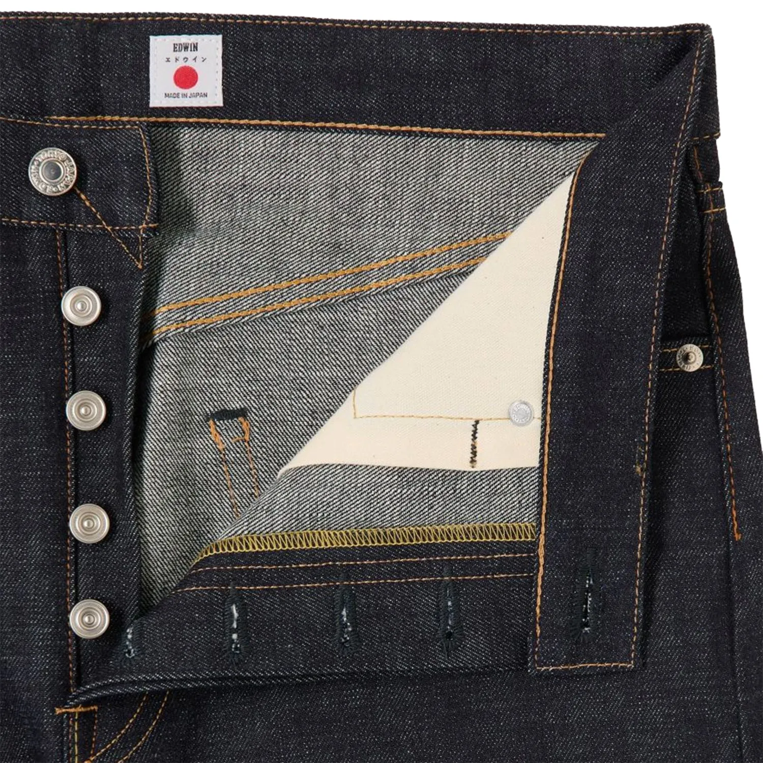 Edwin Regular Straight Kaihara Blue Rainbow Selvage Unwashed