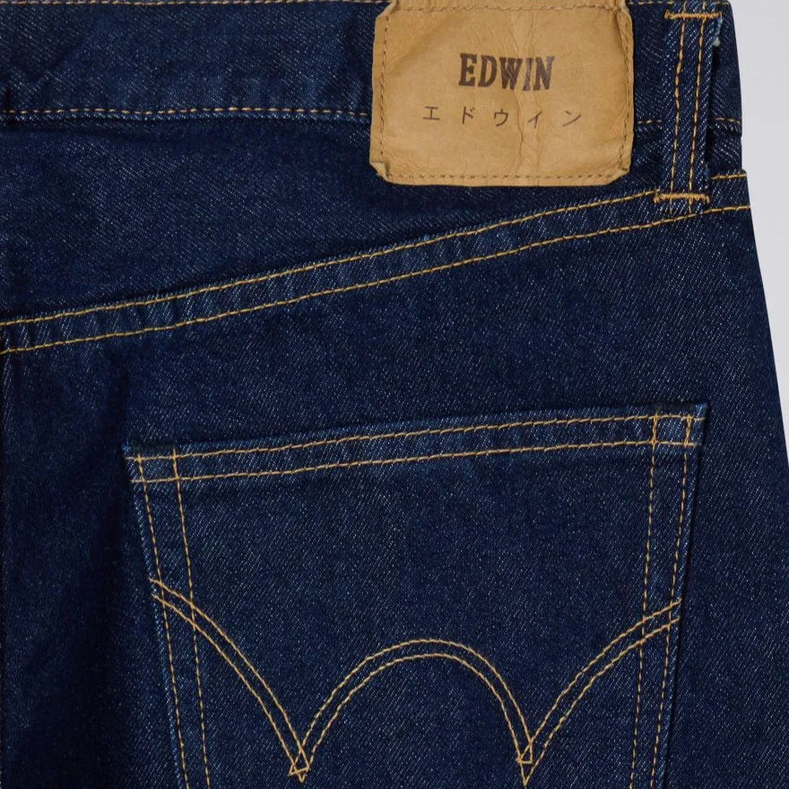 Edwin Regular Tapered Kaihara Indigo Openend Denim Rinsed
