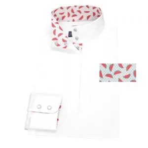 Essex Classics Ladies Watermelon Straight Collar Show Shirt