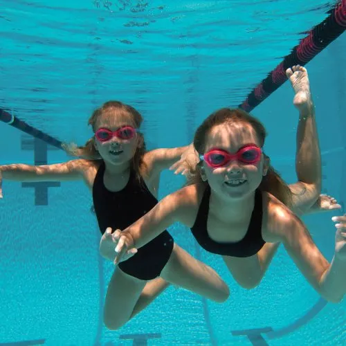 Finis H2 Swimming Goggles, Junior (Blue/Clear)