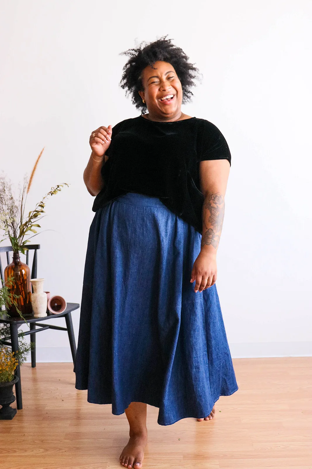 Florence Skirt - Denim