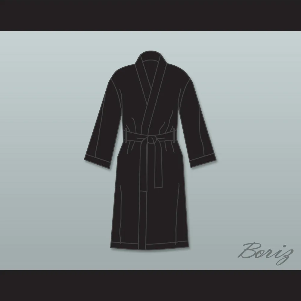 Floyd 'Money' Mayweather Jr Black Satin Full Boxing Robe