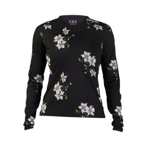 Fox Flexair Ascent Dogwood Womens LS Jersey Black