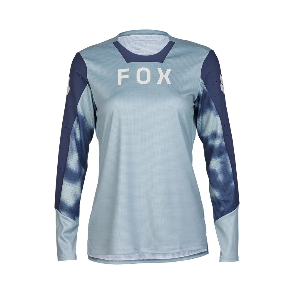 Fox Womens Defend Ls Jersey Taunt - Gunmetal