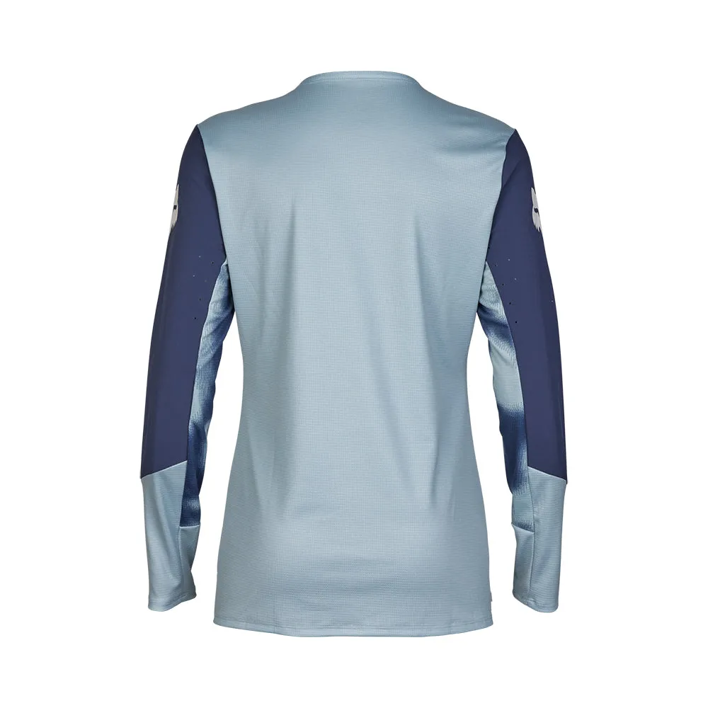 Fox Womens Defend Ls Jersey Taunt - Gunmetal