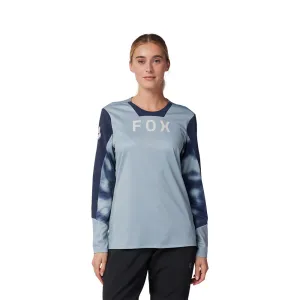 Fox Womens Defend Ls Jersey Taunt - Gunmetal