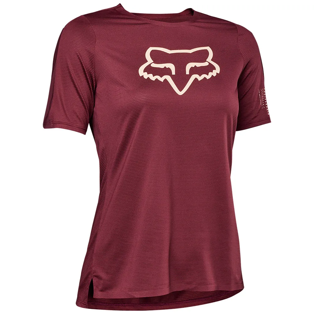 Fox - Women's Flexair SS Jersey [DARK MAROON]