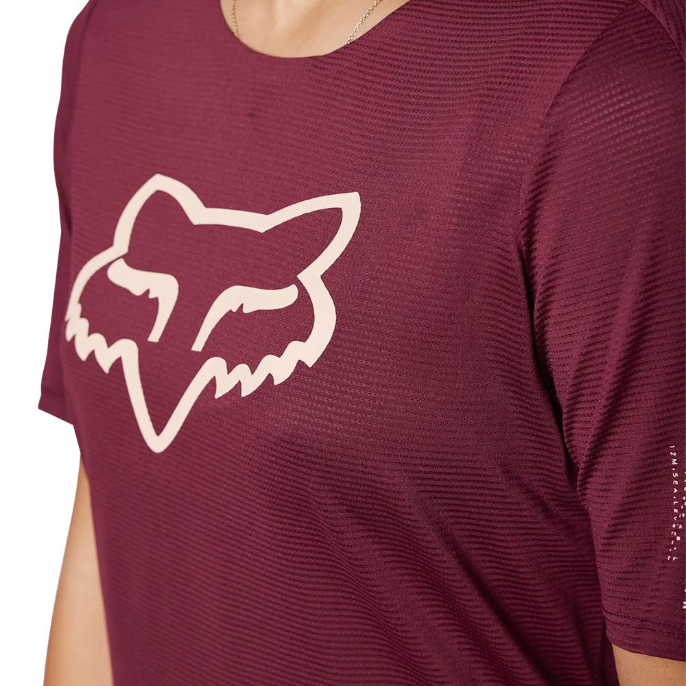 Fox - Women's Flexair SS Jersey [DARK MAROON]