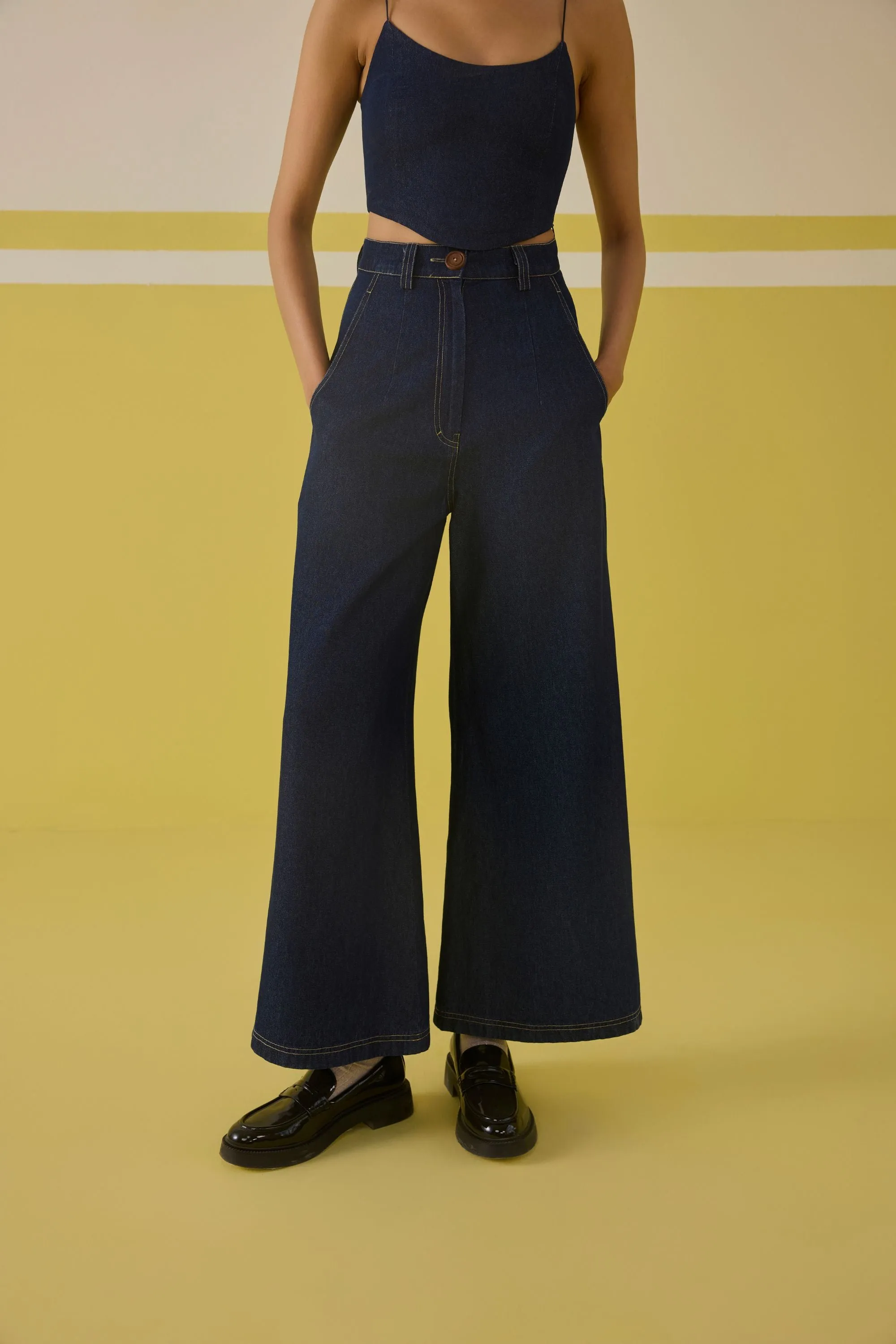Go With The Flow Cotton Denim Set