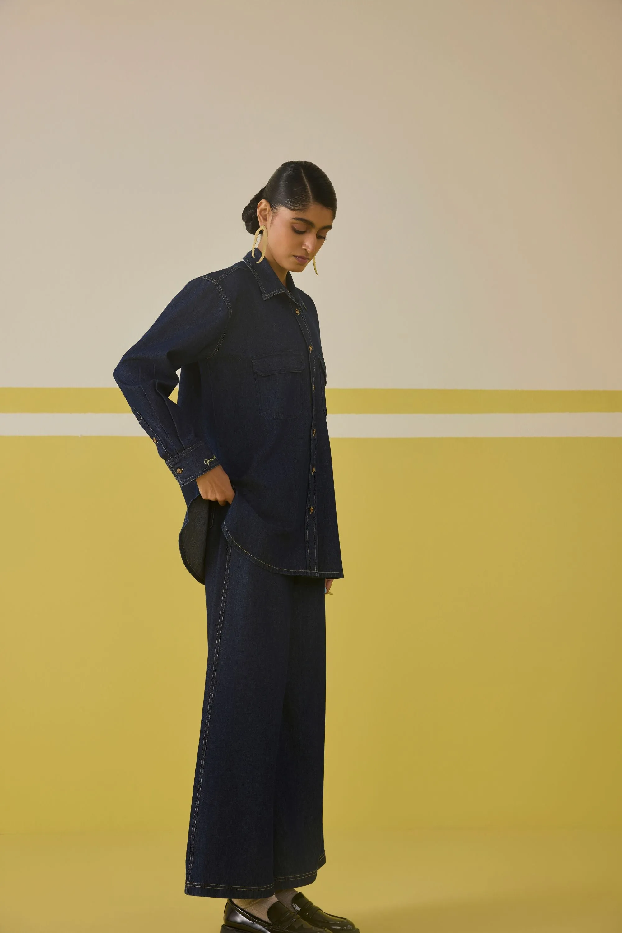 Go With The Flow Cotton Denim Set