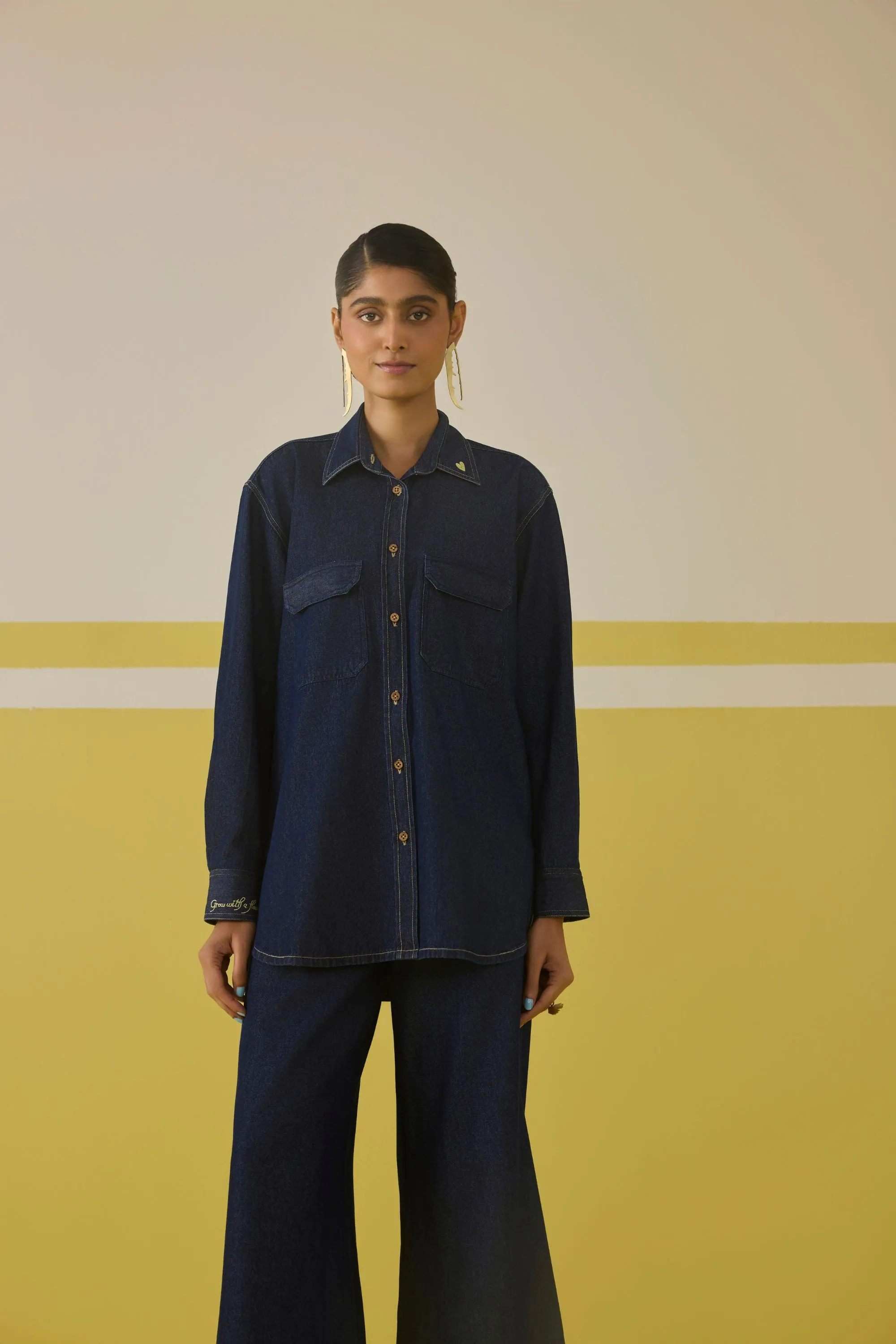 Go With The Flow Cotton Denim Set
