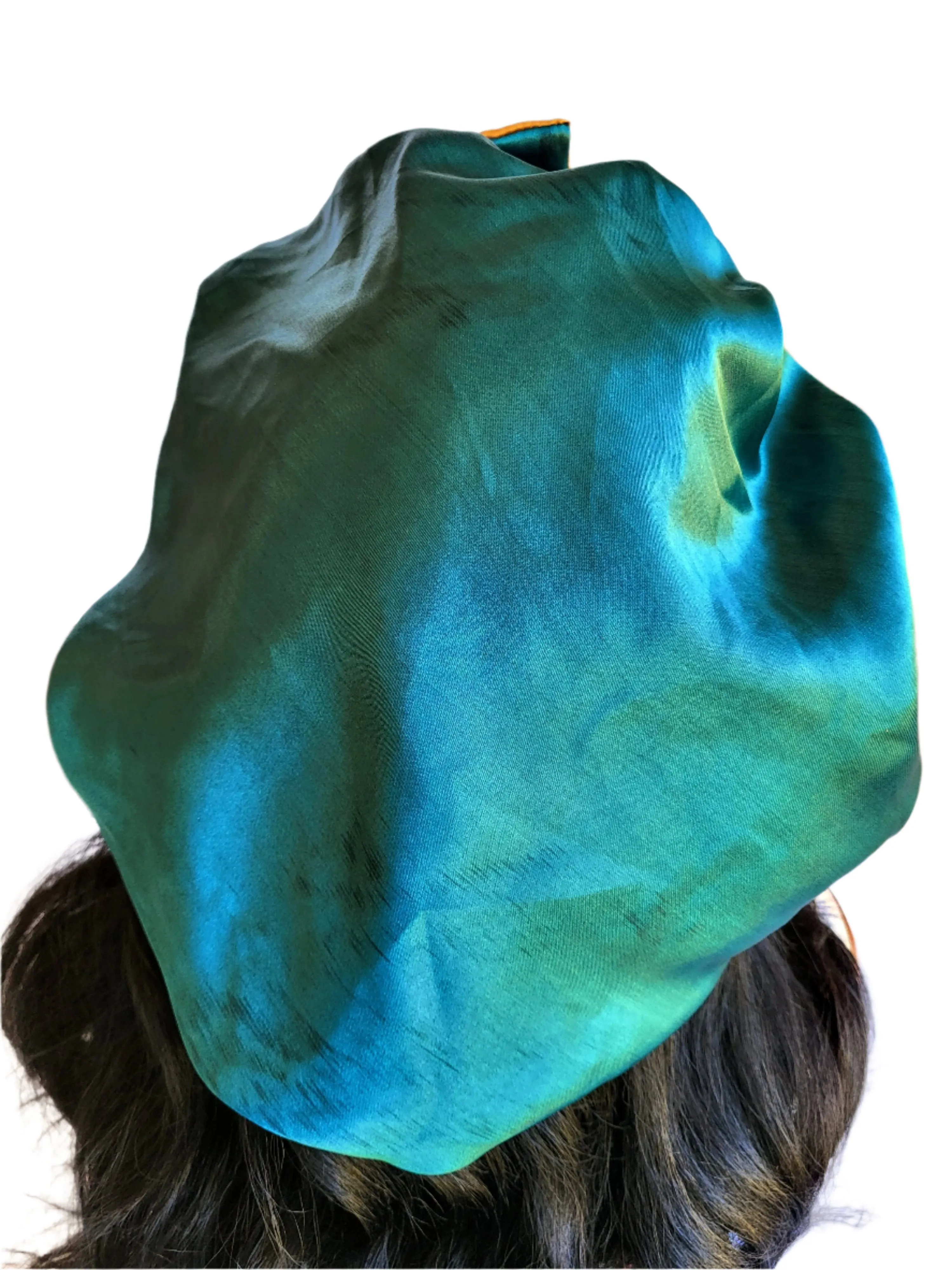 GREEN & GOLD Reversible Sleeping Satin Hair Tying Bonnet