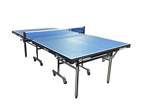Gymnco Regular Table Tennis Table with Wheel (Laminated Top 25 mm) (Free TT Table Cover   2 TT Racket & 1 Balls)