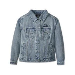 Harley-Davidson® Women's Studded Out Embellished Denim Jacket