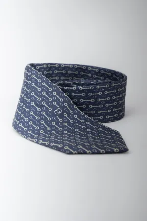 Horsebit Silk Tie
