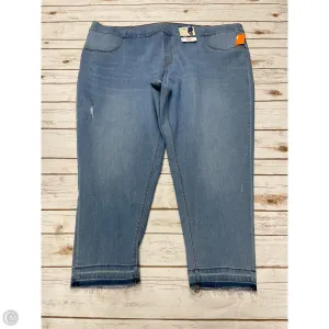 Jeans Jeggings By Terra & Sky In Blue Denim, Size: 4