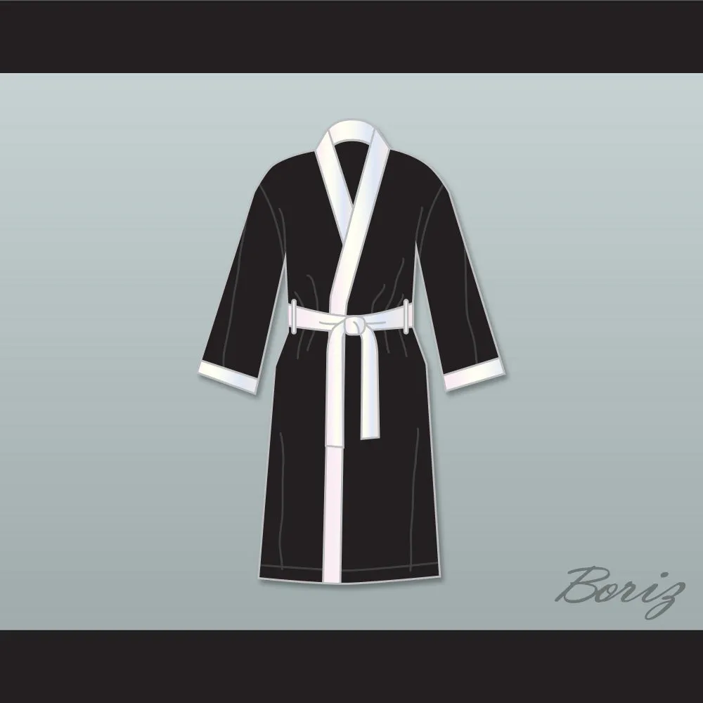 Joe Calzaghe Black Satin Full Boxing Robe