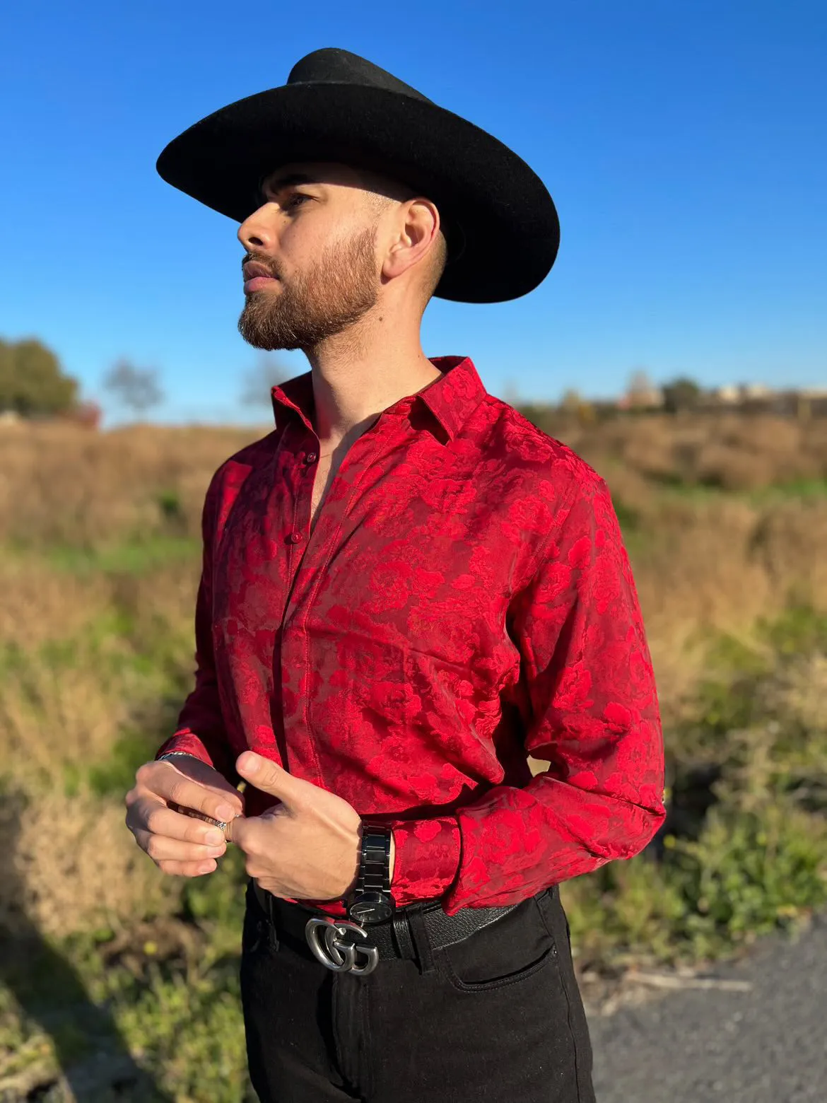 Johnny Red Floral Shirt
