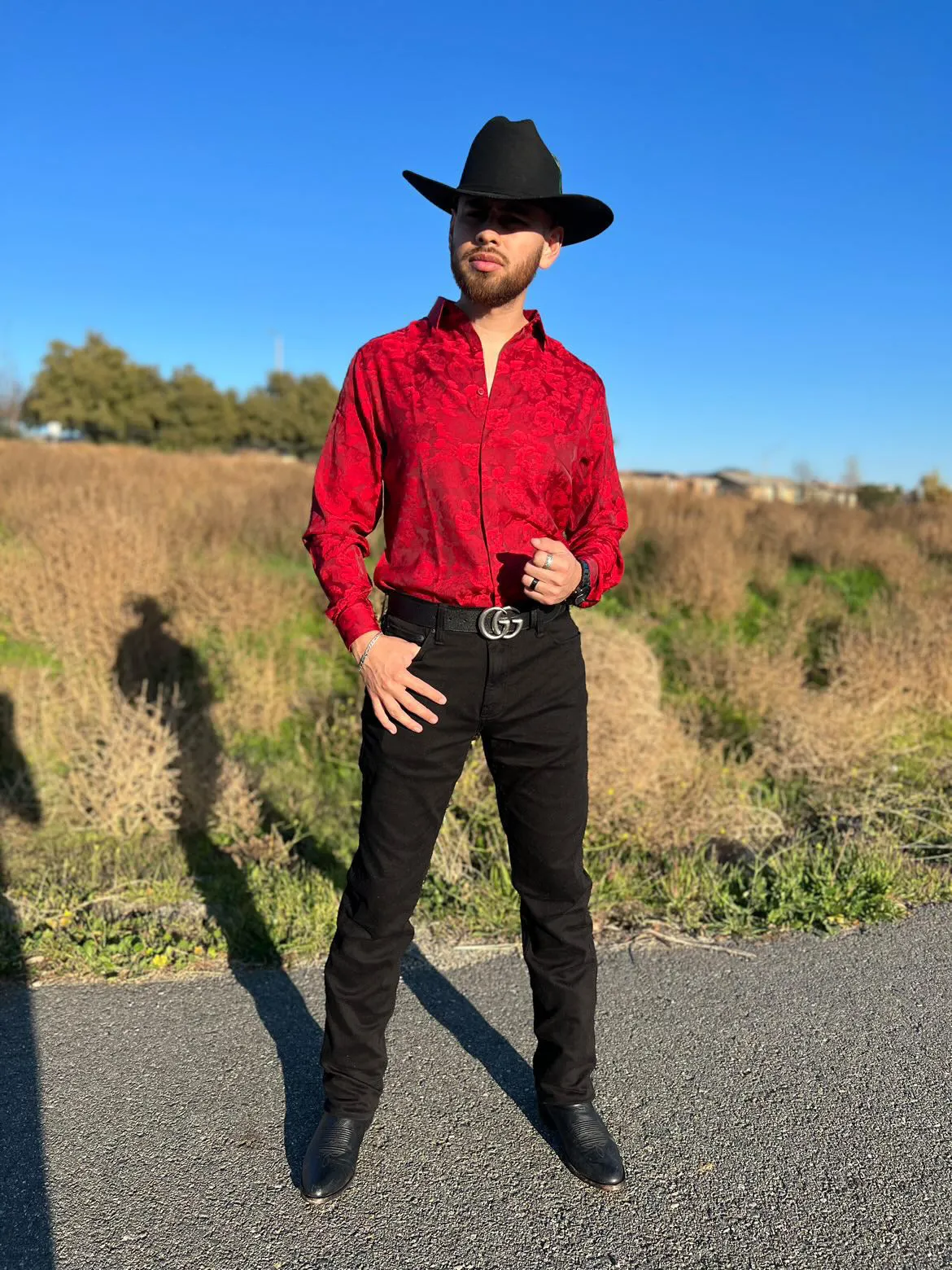 Johnny Red Floral Shirt