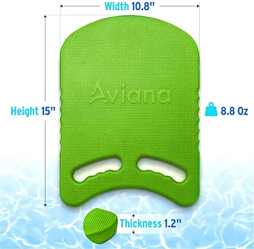 Junior Kickboard Buoy for Youth Children & Toddlers Swimming Aid & Exercise Training Board for Kids to Learn to Swim in The Pool & Open Waters | EVA Material & BPA Free (Green 1-Pack)