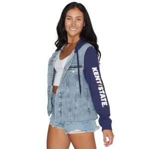Kent State Fleece Denim Jacket