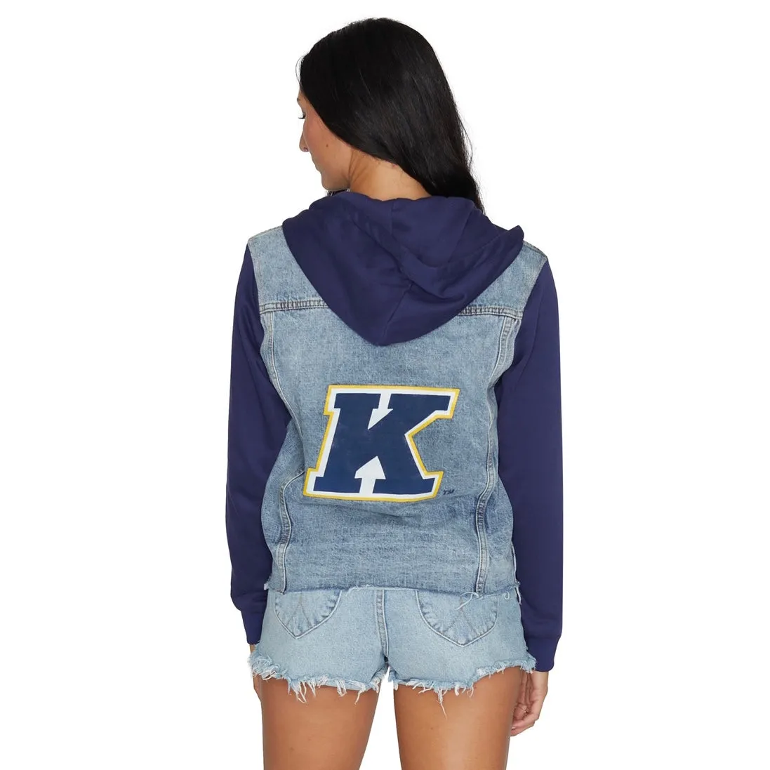 Kent State Fleece Denim Jacket