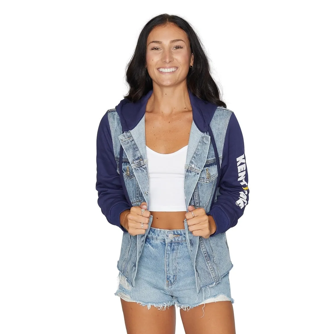 Kent State Fleece Denim Jacket