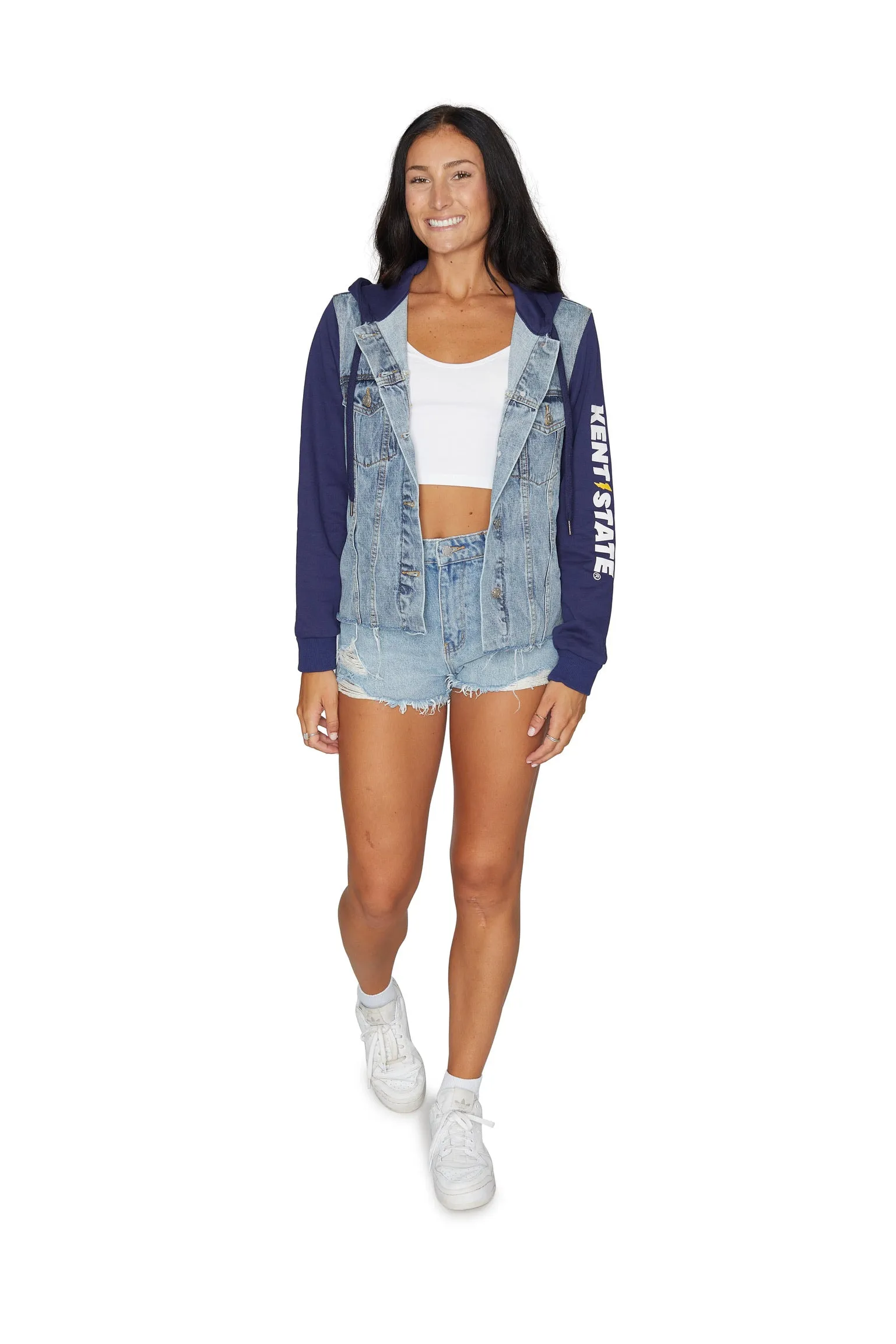 Kent State Fleece Denim Jacket
