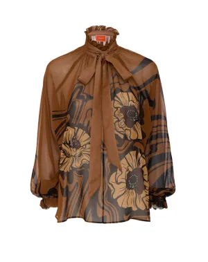 LA DOUBLE J Big Blooms Cerere Blouse