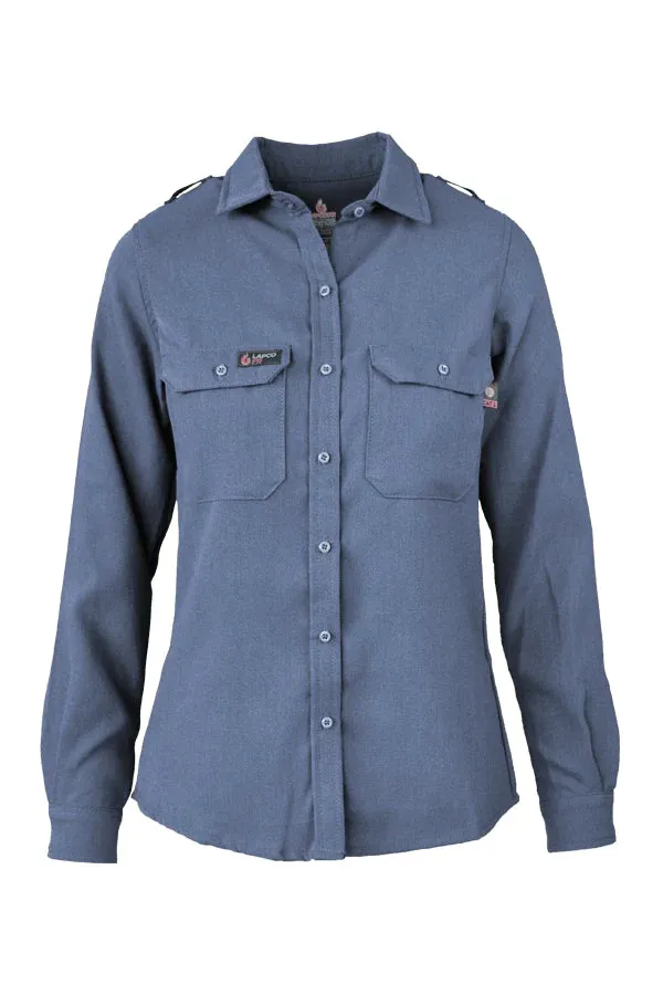 Lapco Ladies FR 5oz TecaSafe Uniform Shirt, 8.2 cal/cm²