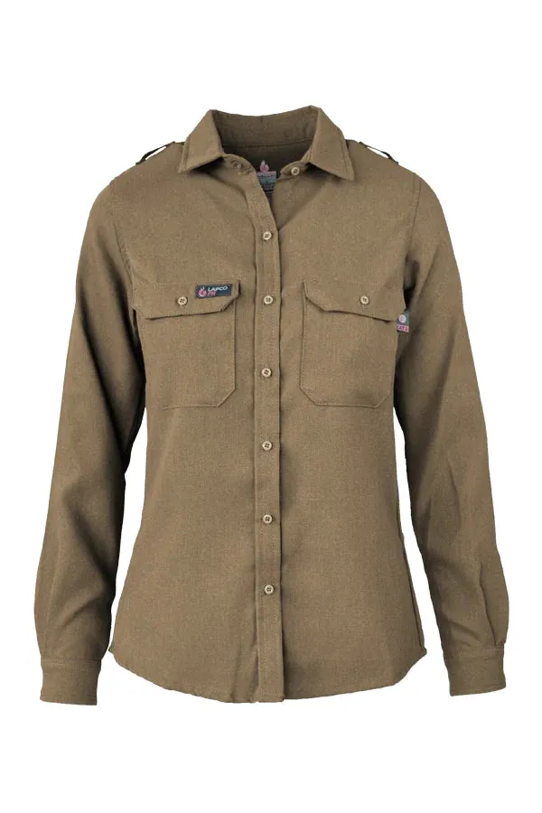 Lapco Ladies FR 5oz TecaSafe Uniform Shirt, 8.2 cal/cm²